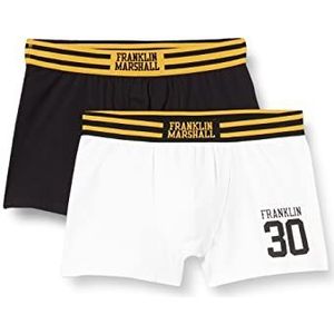 Franklin & Marshall Boxershorts voor heren, wit/zwart/Goud, XL