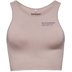 Superdry Core Seamless Mid Impact Bra Dessous, Chateau Grey, 6-8 voor dames, Chateau Grey