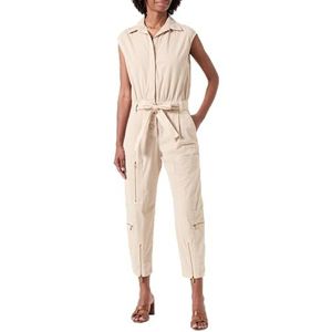 Pinko Campotosto Tricotina Stretch Old Wash Overall, D06_beige-meel haver, L
