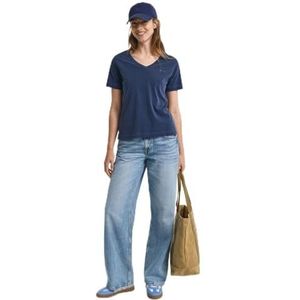 REG - SUNFADED SS V-hals T-shirt - Persian Blue