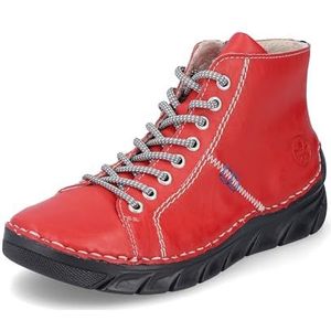 Rieker Dames 55020 korte laarzen, rood, 39 EU