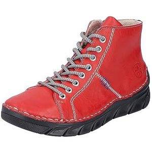Rieker Dames 55020 korte laarzen, rood, 39 EU