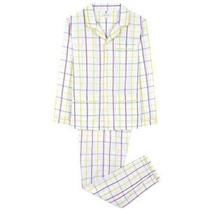 Gocco Pijama Largo Cuadros pyjama, lang, geruit, geel (Amarillo Claro Yc), 140