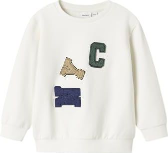 NAME IT - NMMNOTUS - Sweatshirt - Blauw - Geel - Groen - Wit