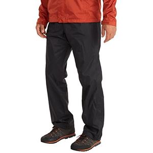 Marmot Heren PreCip Eco Full Zip Pant, Waterdichte regenbroek, winddichte wandelbroek, ademende regenkleding voor wandelen en trekking, Black, XL