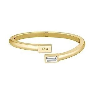 BOSS Sieraden Vrouwen CLIA Collection Bangle Armband Verfraaid met Kristallen - 1580412, Eén maat, Roestvrij staal, Geen edelsteen