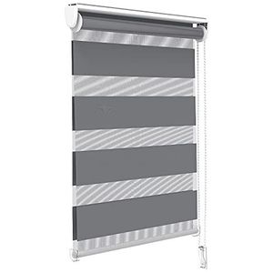 VOUNOT Rolgordijn voor ramen en deuren in de slaapkamer, eenvoudig aan te brengen, met of zonder boren, 50 x 150 cm, grijs