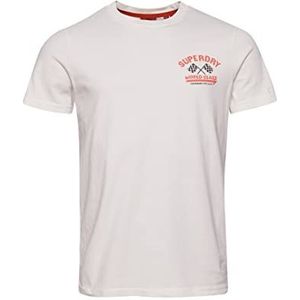 Superdry Vintage Industrial Auto Tee MW overhemd voor heren, Gebroken wit, XL