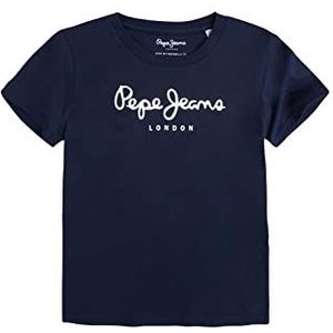 Pepe Jeans Art N T-shirt voor jongens, Blauw (Old Navy), 12 Jaren