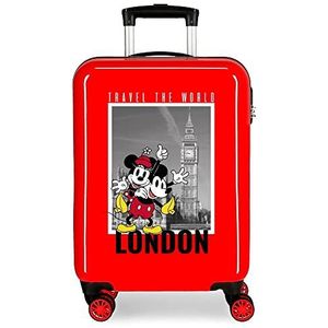 Disney Mickey & Minnie Trip To... kofferset, eenheidsmaat, Londen Rood, Eén maat, cabinekoffer