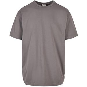 Urban Classics Heren T-shirt van biologisch katoen voor mannen, Organic Basic Tee verkrijgbaar in vele kleuren, maten S - 5XL, asphalt, S