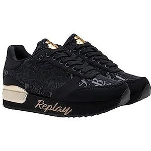 Replay Dames Sneaker Penny Rbj schoenen, zwart (Black 003), 35, Black 003., 35 EU