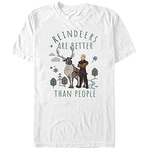 Disney Frozen 2 - Better Reindeers Unisex Crew neck T-Shirt White 2XL