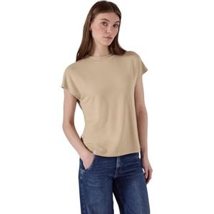 Street One - Studio - T-shirt - Beige - Viscosemix met Stretch