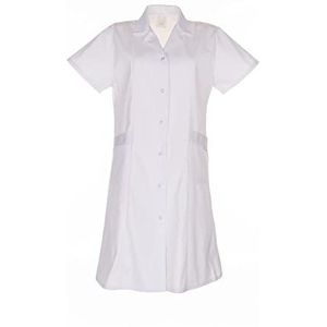 Planam damesmantel ""MG"" 1/4 arm maat 54, zuiver wit, 1612054