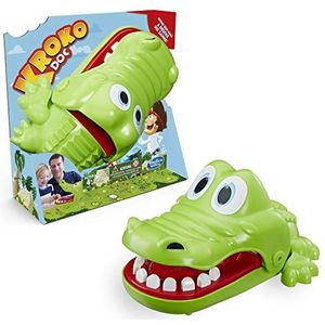 Hasbro Gaming Kroko Doc Bordspel, grappig klikspel voor 2-4 spelers, verrassingseffect, kleuterspel voor kinderen vanaf 4 jaar