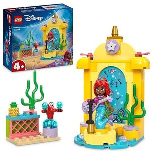 LEGO 43235 ǀ Disney Princess Ariëls muziekpodium, Bouwbaar Speelgoed voor Kinderen met 2 Film Personages, Leuk Cadeau voor Meisjes en Jongens van 4 jaar en ouder