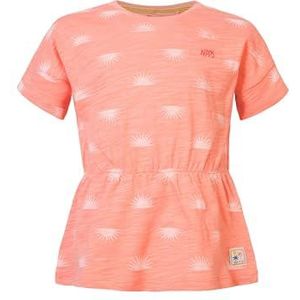 Noppies Girls Tee Elison Short Sleeve All Over Print, Coral Haze - N175, 128 cm