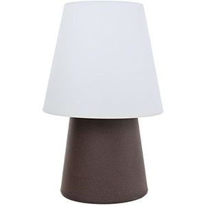 8 seasons design - Lounge-lamp No. 1 Brown (60 cm, LED, RGB kleurverandering, afstandsbediening, dimbaar, staande lamp, tafellamp, weer- en vorstbestendig, binnen en buiten) bruin