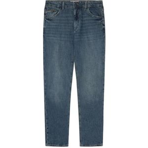 SPRINGFIELD Dirty Regular Mid Dark Fit Herenjeans, Turkoois Blauw, 31W / 43L