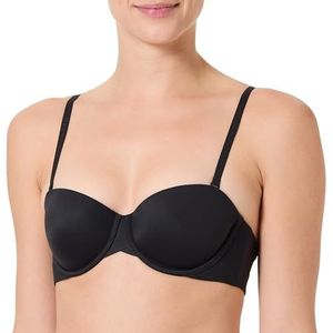 CALVIN KLEIN Dames LICHT GEVOERDE STRAPLESS, Zwart, 32A, Zwart (zwart), 38