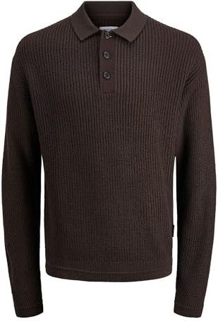 JACK & JONES Jjkaito Knit Polo Bf, Delicioso, L