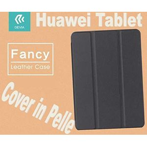 Beschermhoes van leer voor Huawei T1-701U, zwart