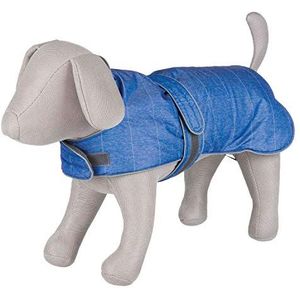Trixie Jas voor honden, kleding voor huisdieren, jas, grote honden, klein, middelgroot, accessoire Belfort, maat M, 45 cm, blauw