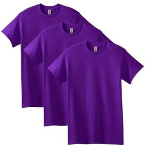 Gildan Herenhemd (verpakking van 2 stuks), Paars (verpakking van 3), L