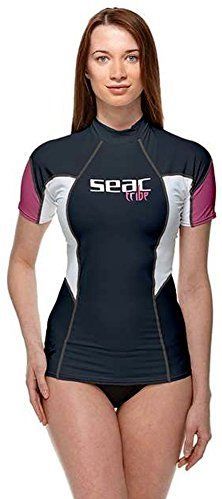 Seac RAA Short Evo Rashguard met Korte Mouwen voor Dames; UV Zwem- en Snorkeltop