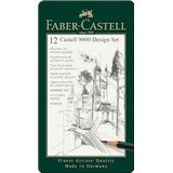 Faber-Castell 119064 - Potlodenset Castell 9000 Art, 12 verschillende hardheidsgraden 5B - 5H