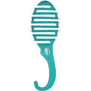 WetBrush Shower Detangler Brush Minimizes Pain UltraSoft Intelliflex Bristles Unisex Teal Glitter
