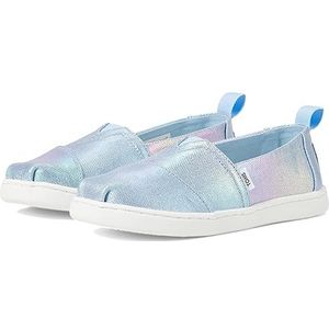 TOMS Klassieke Alpargata Loafer voor meisjes, Multi iriserend canvas, 37.5 EU