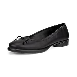 ECCO Women's Sculpted Luxe Ballerina Bow Ballet Flat, Black, 7-7. 5