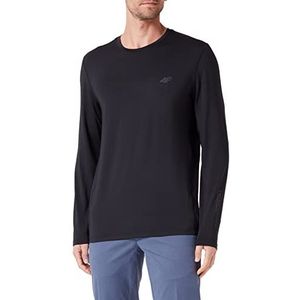 4F Fnk Longsleeve voor heren, Diepzwart, XL