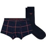Emporio Armani - EM000620_AF15003 - Geschenkset - Marineblauw - Boxershorts en Sokken - Katoen