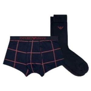 Emporio Armani - EM000620_AF15003 - Geschenkset - Marineblauw - Boxershorts en Sokken - Katoen