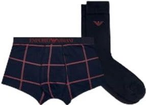Emporio Armani - EM000620_AF15003 - Geschenkset - Marineblauw - Boxershorts en Sokken - Katoen