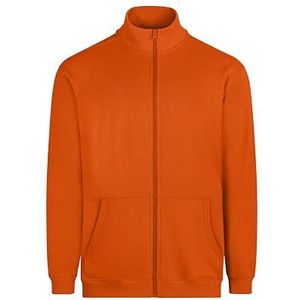 Mukua SZ270U Cooper, uniseks sweatshirt met ritssluiting, oranje, maat XS, Oranje., XS