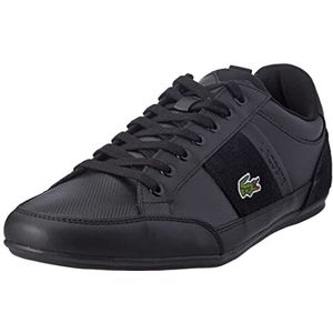 Lacoste Chaymon BL 22 2 cm, herensneaker, zwart/zwart, 40,5 EU
