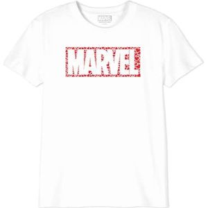 Marvel T-shirt voor meisjes, Wit, 8 Jaren