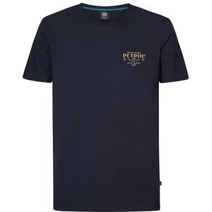 PETROL INDUSTRIES Heren T-Shirt SS Classic Print M-1040-TSR603; Kleur: Marineblauw; Maat: XXXL, Navy Blauw, 3XL
