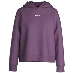 HUGO Shuffle_Hoodie LOUNGEW_Sweatshirt voor dames, Medium Purple512, XS