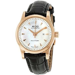 Mido Dames analoog automatisch horloge met lederen armband M0050073610100