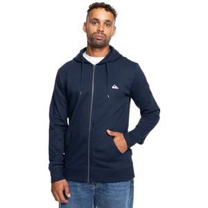 Quiksilver Basic Sweatshirt Met Rits Blauw Man