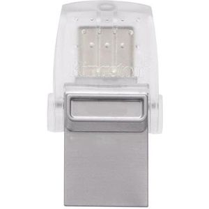 USB-stick USB 3.2 MicroDuo 256 GB met dubbele USB-A en USB-C-aansluiting, ideaal voor opslag en gegevensoverdracht op mobiele apparaten en pc's.