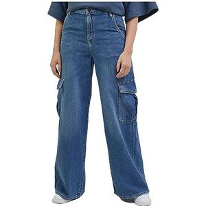 Lee Cargo Slouch Jeans voor dames, Universeel Blauw, 24W x 31L