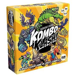 Hub Games - Kombo Klash - A Wildly Clever Game Of Crazy Combos - Tile Laying And Combo Scoring Board Game - From Ages 8+ - For 2-4 Players - English