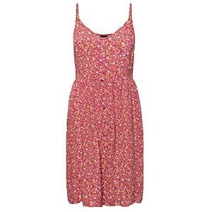 PCTALA Slip Dress NOOS BC, Beetroot Purple/Aop: kleine bloem, M