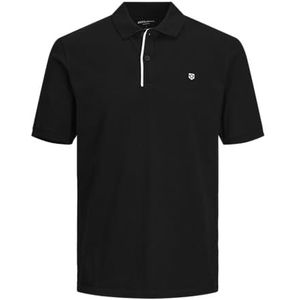 Jack & Jones Polo Jprblasainz SS trainingspak, zwart, M heren, Zwart, M